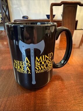 Game of Thrones A Mind Needs Books Like a Sword Needs a Whetstone Tyrion Mug Cup
